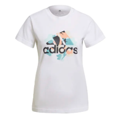 adidas Floral Graphic T-Shirt Women White