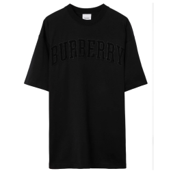 Burberry TB logo-lace cotton T-shirt