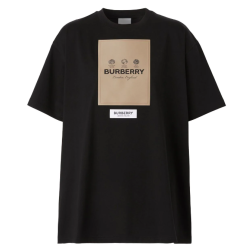 Burberry label-appliqué cotton T-shirt
