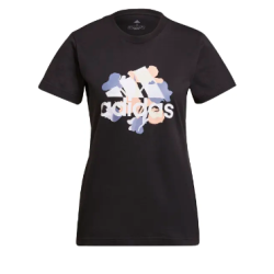 adidas Floral Graphic T-Shirt Women Black