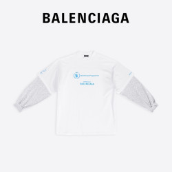 BALENCIAGA Balenciaga 22 autumn new products WFP DOUBLE SLEEVES men s long-sleeved T-shirt